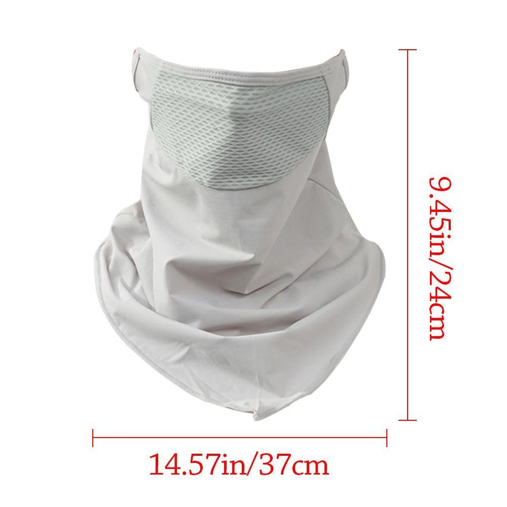 Ice Silk Summer Mask Sun Protection Neck Gaiter Scarf Breathable Cycling Balaclava Hiking