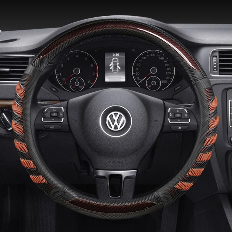 Car Steering Wheel Cover Protector Car Interior Suitable for Vw Bora Golf 4 Golf 5 Golf 6 Beetle Touran B5 Steering-wheel