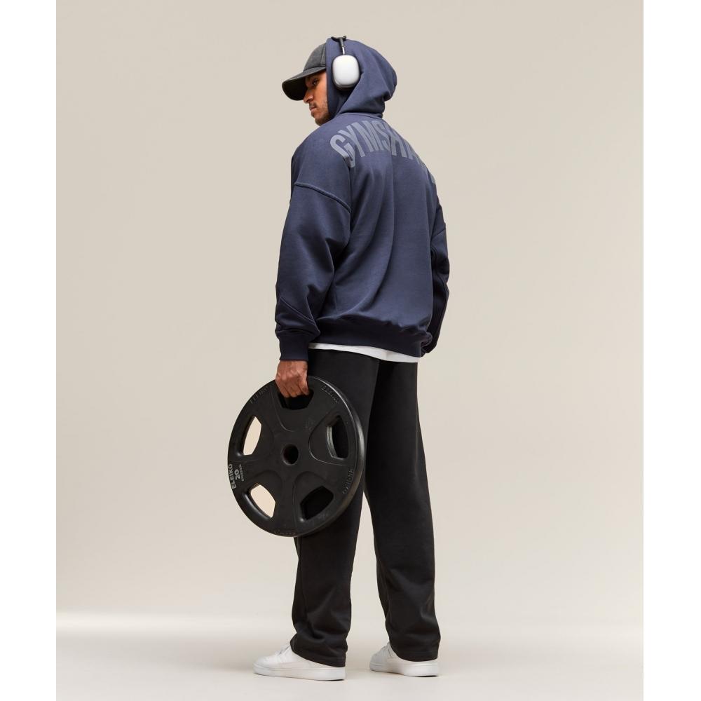 Gymshark Толстовка с капюшоном Power Heavy Blue A2c9h Uctn