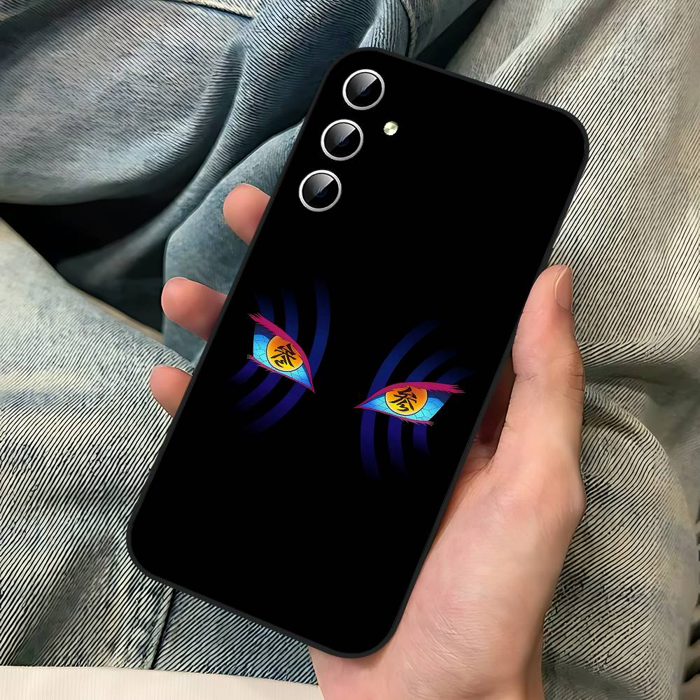 Чехол для телефона D-Demon Akaza S-Slayer для Samsung Galaxy S24/S25/S22/S30/Note20/Lite/Ultra/5G/Plus/FE Мягкий черный