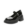 Platform Small Leather Shoes Women's New British College Style Soft Girl Shoes Muffin Thick Heel Word with Mary Jane Single Shoes Women