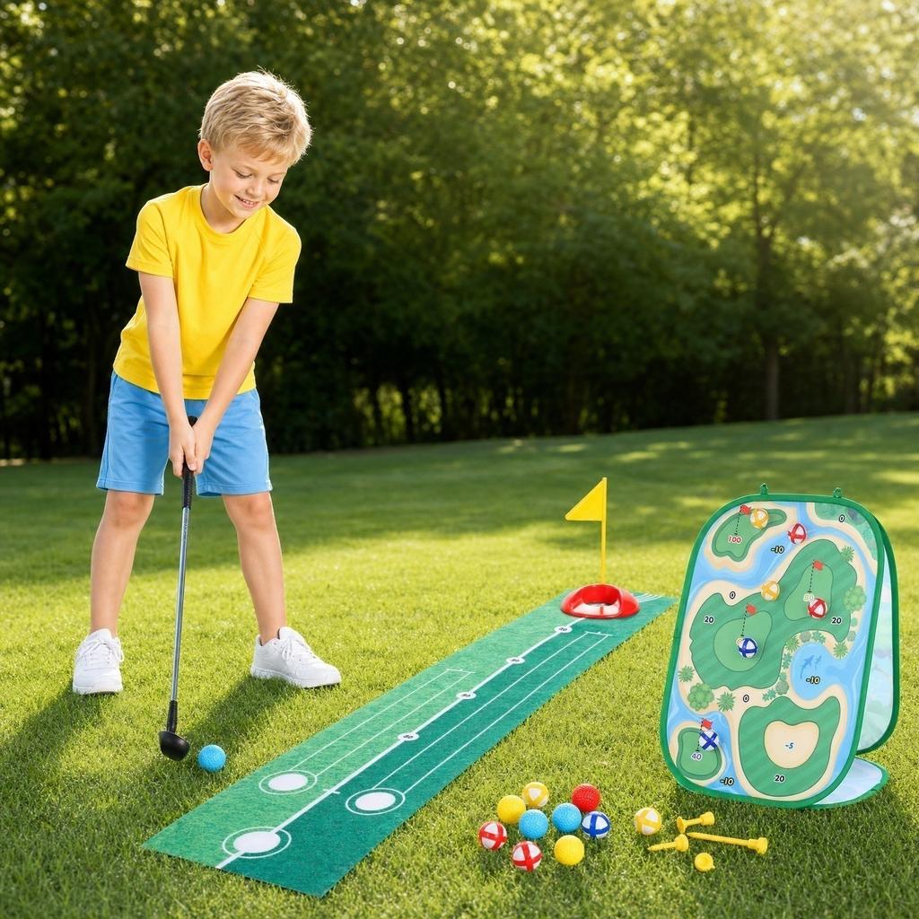Golf Toy Set Folding Boards for Kids Outdoor Games