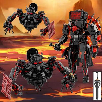 Новый Скибиди Мэн Конструктор Оператор Телевизионщик Титан Часы Король Анимационные Фигурки Модель Игрушки для Детей Рождественский Пасхальный Подарок