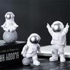 Resin Astronaut Spaceman Statue Ornament Home Office Desktop Figurine Decors Set of 3