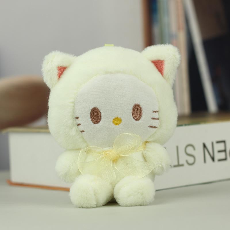 Cute Cartoon Plush Doll Pendant Keychain Backpack Charm Gift For Girls Claw Machine Prize Toy
