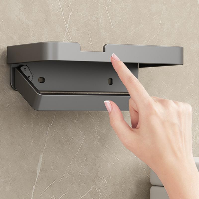 Держатель для бумажных полотенец с полкой, держатель для бумажных полотенец, органайзер, настенный держатель для кухонной бумаги, подставка для рулонов бумажных полотенец, корзина