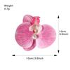 Hot Selling French Style Elegant Orchid Fabric Hair Clip Girls Colorful Floral Hair Clamp Accessory