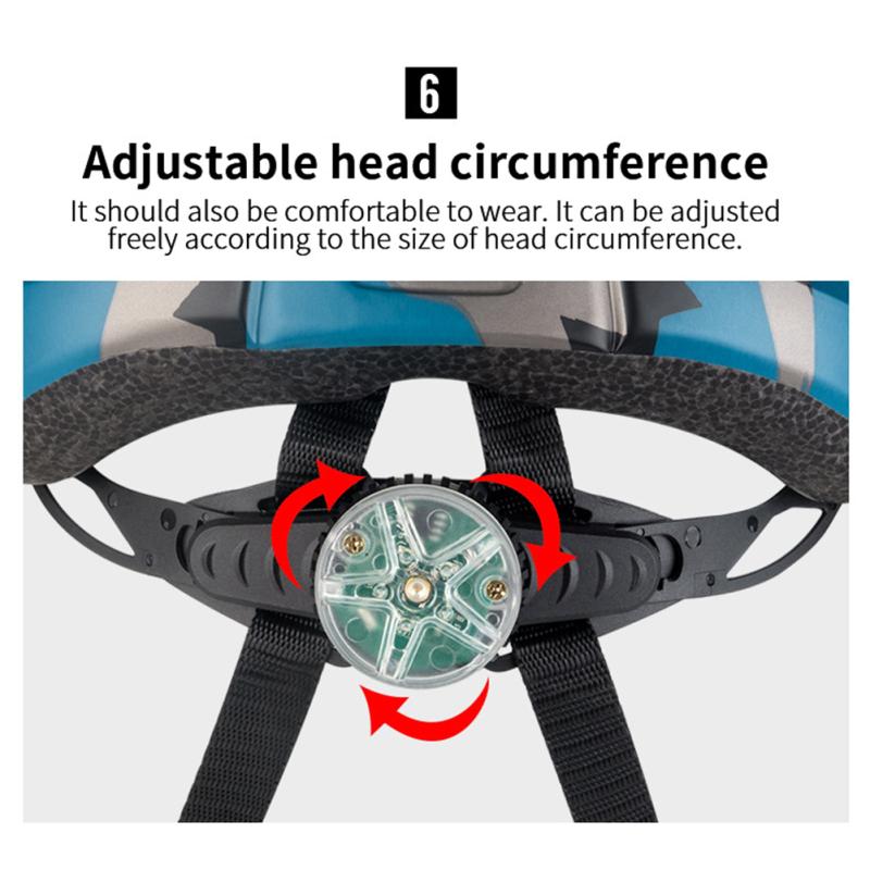 Велосипедный шлем Горный велосипед Встроенный защитный шлем для верховой езды с сигнальной лампой