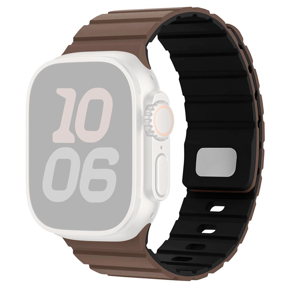 Силиконовый ремешок для Apple Watch Series 11 10 42 мм/9 8 7 41 мм/SE3 SE2 SE 6 5 4 40 мм/3 2 1 38 мм Магнитный ремешок с быстрым отсоединением