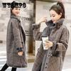 Autumn Winter Women Warm Fur Reversible Fleece Coat Jacket Lamb Wool Thickened Locomotive Lapel Female Chic Outwear