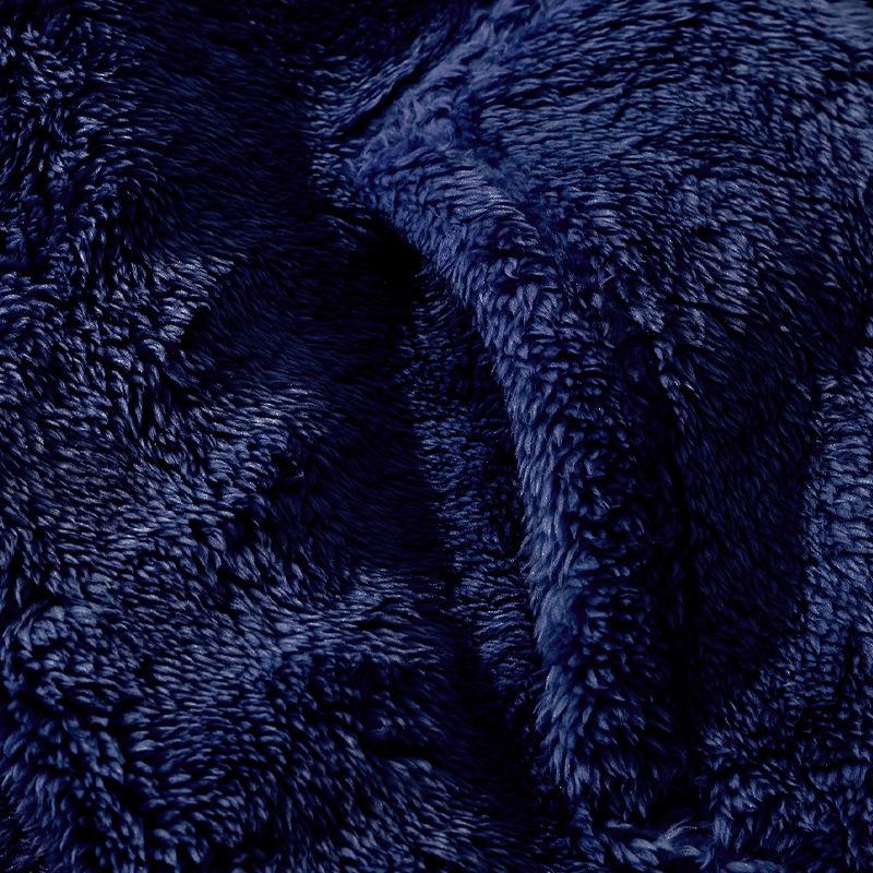 Winter Men's Thick Warm Double-sided Fleece Jacket Zipper Loose Cardigan Casual Hooded Jacket