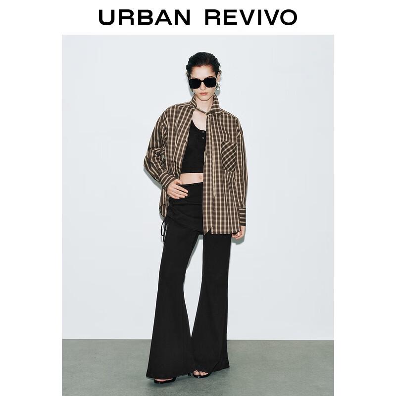 Женские брюки клеш с широкими штанинами на кулиске с высокой талией UR