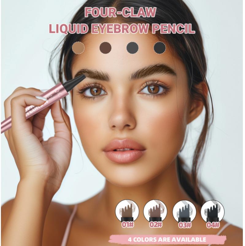 Женская четырехголовая краска для бровей Косметика Натуральная стойкая краска Татуировка бровей Женская Водостойкая краска для бровей