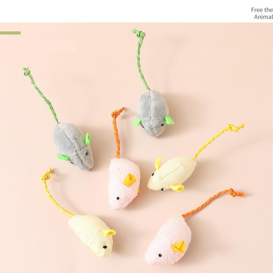 Новая плюшевая игрушка-симуляция мыши, кошки, 3 штуки/карта, распродажа, мышь, кошка, устойчивая к царапинам и укусам, интерактивная игрушка