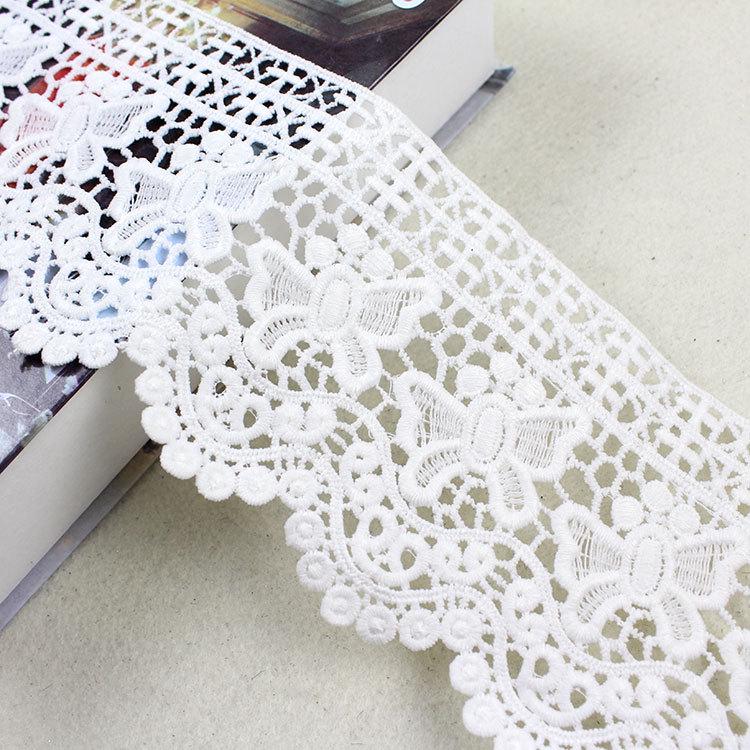 Кружевная ткань для вышивки, растворимая в воде, для украшения подола юбки