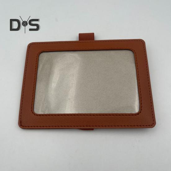 Car Picture Frame Faux Leather Vehicle Sun Visor Photo Holder for Car Display Your Photographs Both Vertically And Horizontally