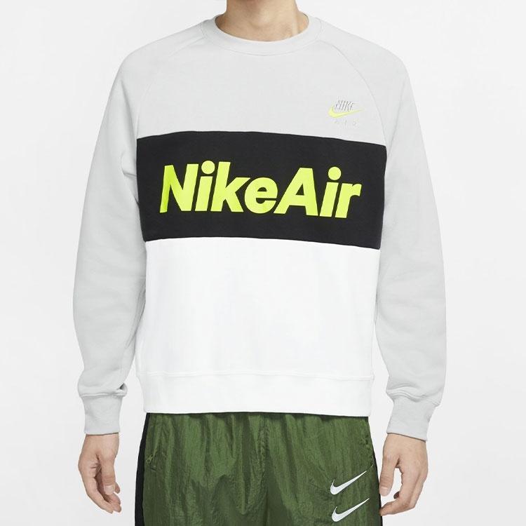 Nike Air Sweatshirts For Men Multi-Color 'Light Gray White Black' Men's CJ4828-077