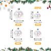 Reusable Christmas Ball Ornaments Plastic Fillable Baubles  Christmas Tree Decoration