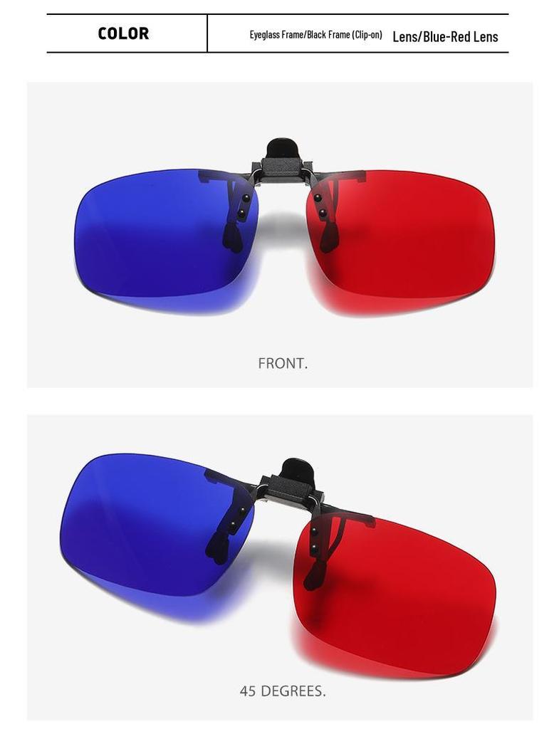 3D Red & Blue Glasses for Cultural Entertainment, Amblyopia & Myopia Training with Projection Support