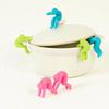 Pot Lid Holder Human-Shaped Pot Lid Lifter Holder Reusable Silicone Cooking Lid Holder for Home Kitchen