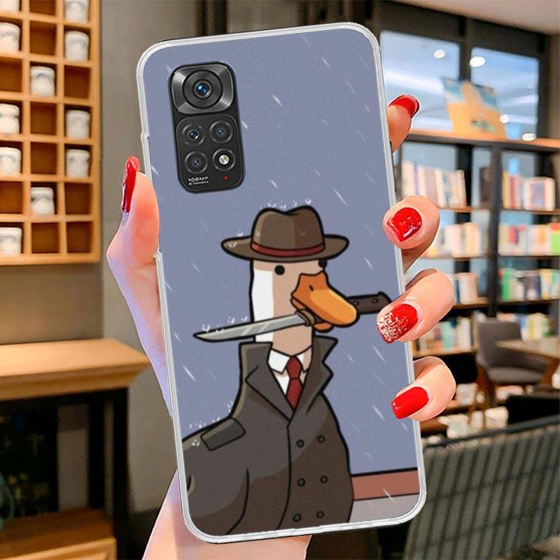 Мультяшный Милый Гусь Игровая Обложка Чехол Для Телефона Для Xiaomi Redmi Note 15 14 13 12 11 10 Pro Plus 14S 12S 11S 11T 11E 10S Мягкие Fundas Sh