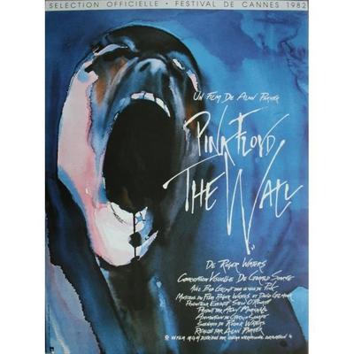 PINK FLOYD THE WALL Affiche Cinéma Originale ROULEE Petit формат 53x40 см Постер фильма Retirage