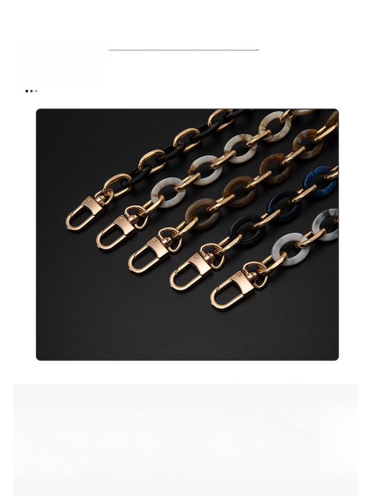 Decorative Chain Shoulder Bag Strap with Charms - Crossbody Underarm Chain Accessories