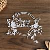 Wreath Cutting Dies for Photo Scrapbooking Card Making Decorations Embossing Stencils Happy Birthday Die Cuts