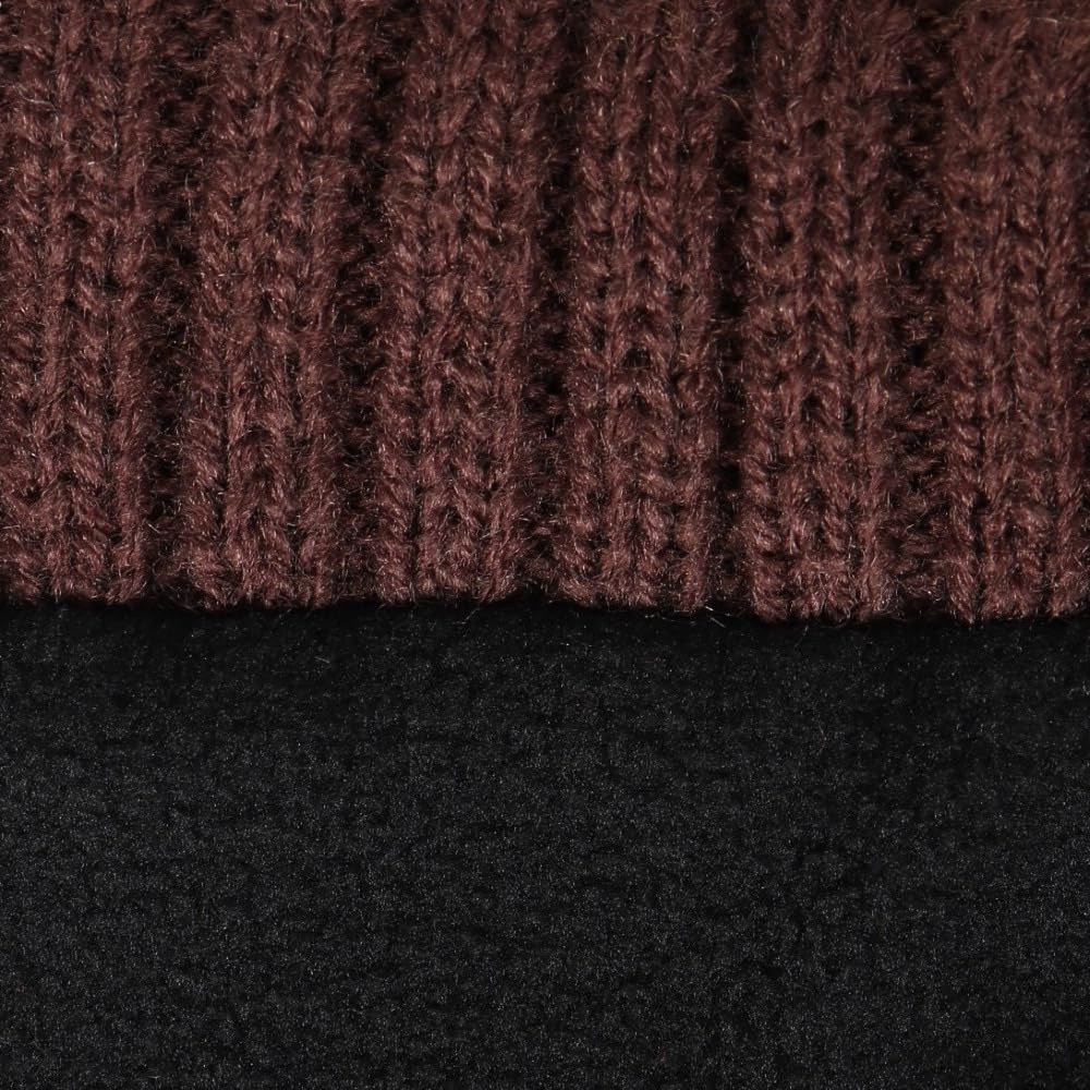 '47brand '47BRAND Вязаная шапка с помпоном MLB, манжета в рубчик, SD Brown, один размер, 47A-CFKN-B-BERNG21ACE-BW