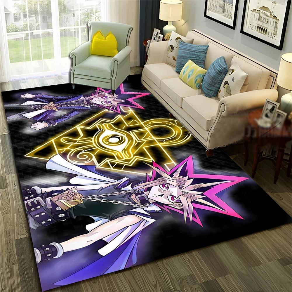 Y-Yu-Gi-Oh Аниме Ковер с Картой Монстра Мультяшный Коврик для Гостиной и Спальни Декоративный Придверный Коврик Ковер для Детской Зоны Нескользящий Ковер