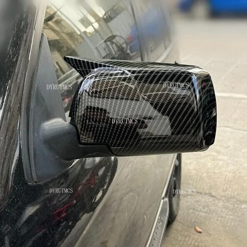 Для BMW X5 E53 1999 2000-2006 Автомобильная наклейка Крышка зеркала заднего вида Бокового зеркала Колпачок крыла Внешняя накладка на дверь Задний вид Отделка Углеродное волокно ABS