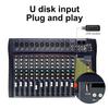 48 В мощность 6/8/12-канальный микрофон цифровой звуковой микшерный усилитель консоль профессиональный караоке аудио микшер аудио USB