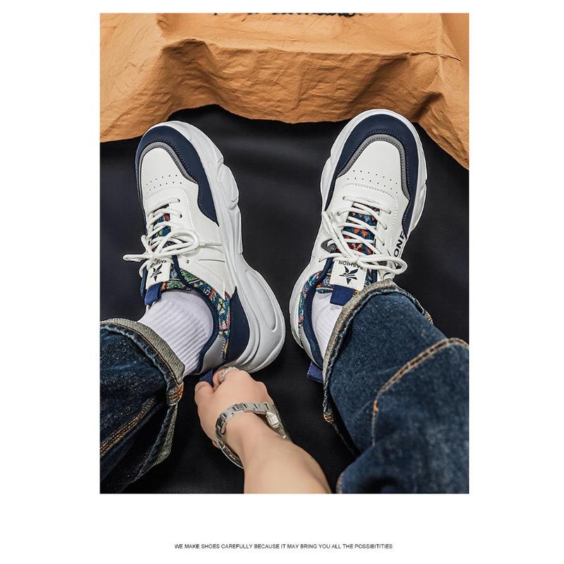 Spring Breathable Thick Sole Casual Running Dad Shoes For Men