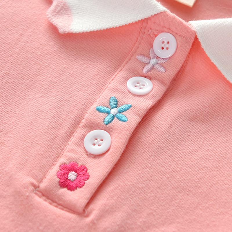 Белая рубашка для маленьких девочек, весенне-осенняя детская хлопковая блузка с длинными рукавами и лацканами, детская одежда, топы