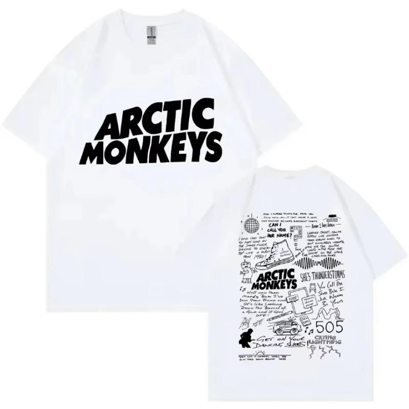 Limited Arctic Monkeys Band Tour Album Collection T-shirts for Men Women Style T Shirts Cotton Oversized T-shirt