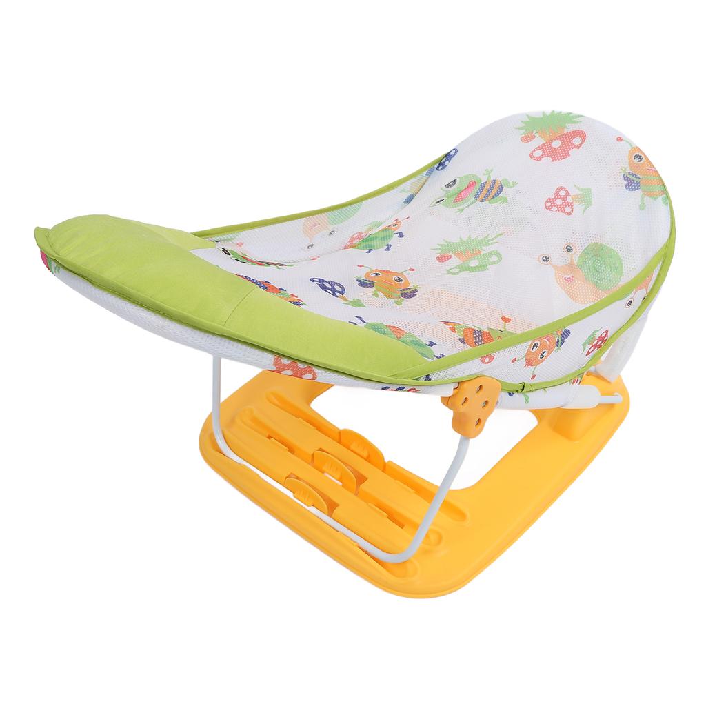 Folding Baby Bath Chair Slip Resistant Ergonomic Baby Bather With 3 Adjustable Height for Bathtub