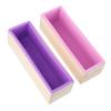 1200Ml Rectangle Silicone Soap Making Mold Wooden Box Handmade Craft Cake Loaf