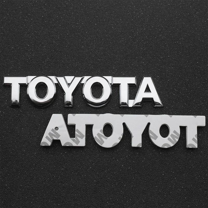RLG3 3D ABS Car Trunk Tail Sticker Emblem Badge Decals for Toyota Corolla Camry Aygo Chr rav4 Yaris prius avensis Hrv Prado Hilux