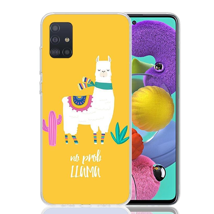 Lama Llama Alpacas For Samsung Galaxy A52S A42 A32 A22 A12 A02S A51 A50S Phone Case A41 A31 A21S A30S A20S A20E A70 A71 A40 A10S