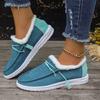 Large Size Cotton Shoes for Women's Autumn and Winter New Round Head Lace-up, Velvet Warm Casual Cotton Shoes for Women