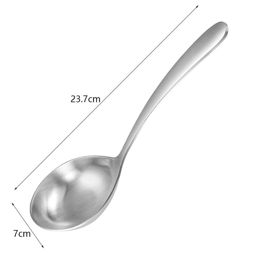 Large Size Tablespoon Long Handle Big Soup Spoon Tableware Serving Spoon  Restaurant