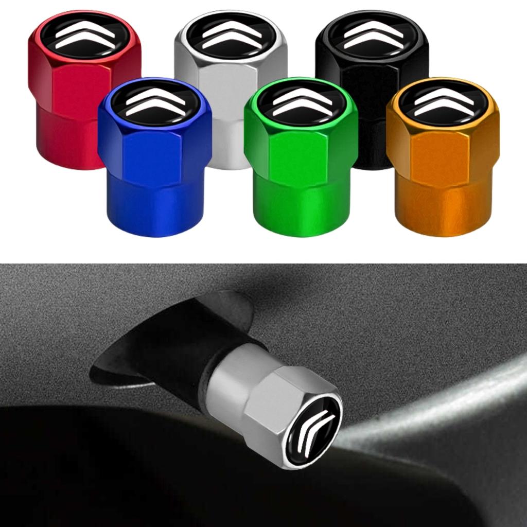 4pcs car wheel tire metal valve cover Defender decorative For Citroen C5 C6 C8 C1 C2 C3 C4 C4L DS3 DS4 DS5LS DS6 Accessories