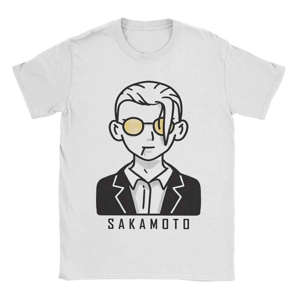 Принтованная футболка 'Дни Сакамото' мужская хлопковая с коротким рукавом Sakamoto Days с круглым вырезом летняя одежда