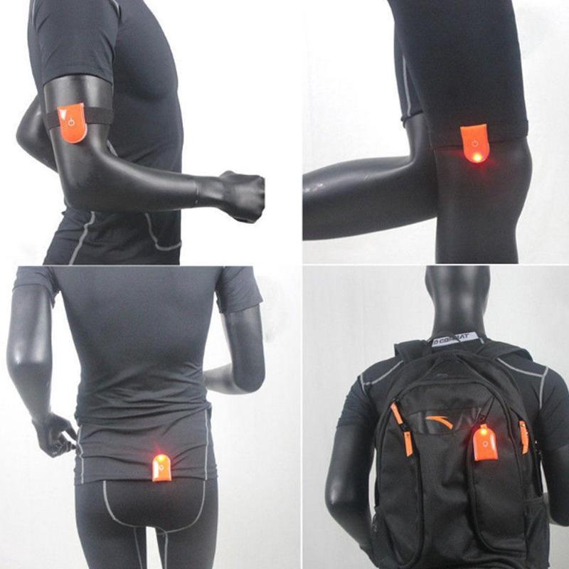 1 Pc LED Safety Light Reflective Magnet Clip On Strobe Run Walking Bike Cycling Lamp