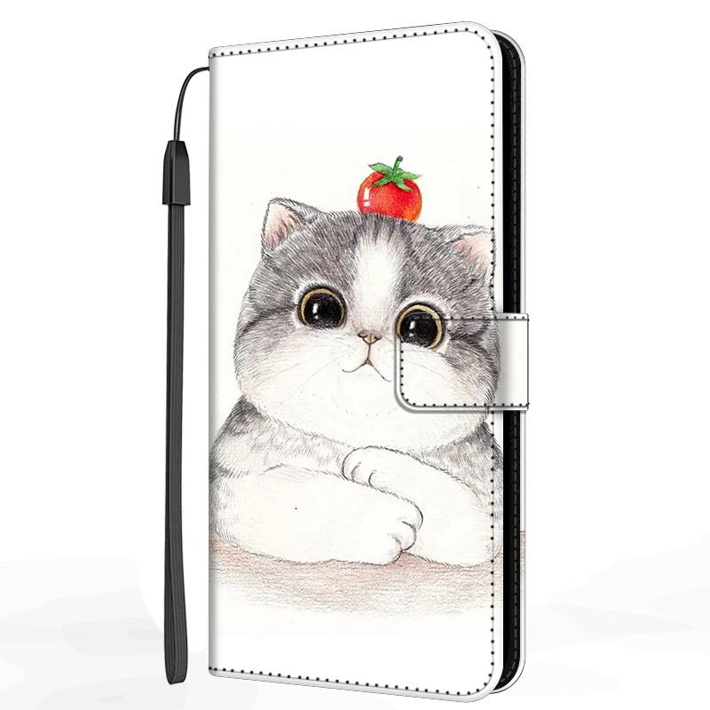 Кожаный чехол-книжка для Samsung Galaxy S25+ / S25 Ultra / S25 Edge, кошелек для телефона, чехол-книга, чехол с животным для Galaxy S25