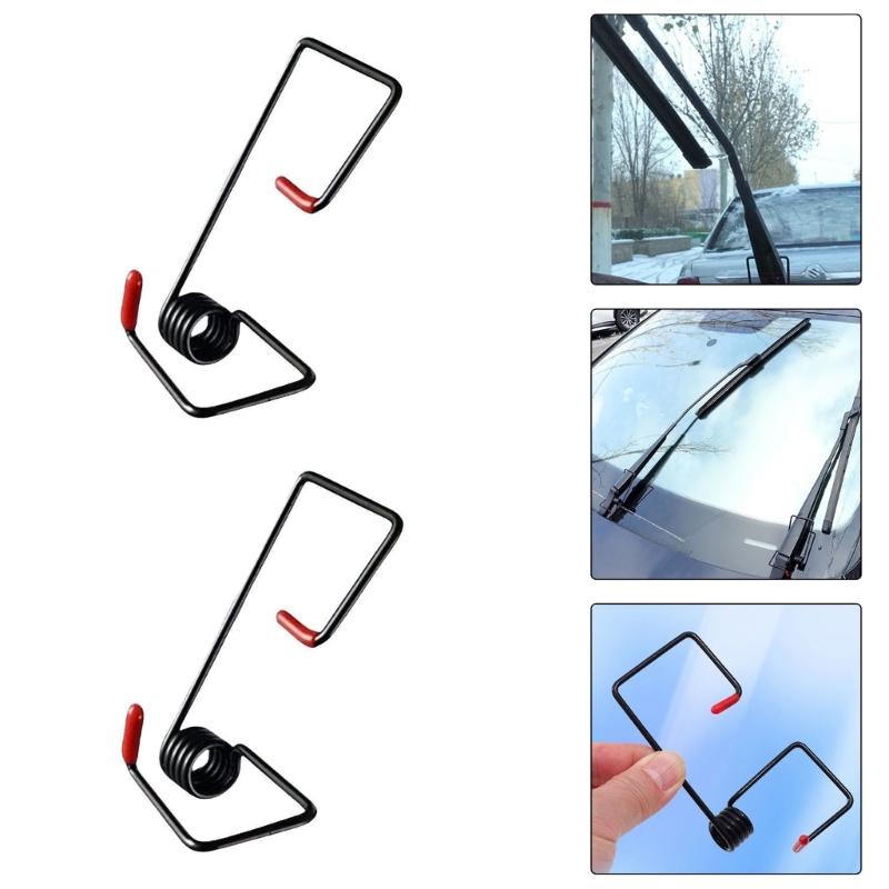 Пружина натяжения стеклоочистителя Комплект пружин давления стеклоочистителя Металлический рычаг Усилитель пружины натяжения для большинства моделей автомобилей