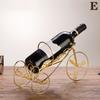 Creative Metal Wine Rack Vintage Wine Bottle Storage And Glass Holder Bar Home Decoration Display Stand