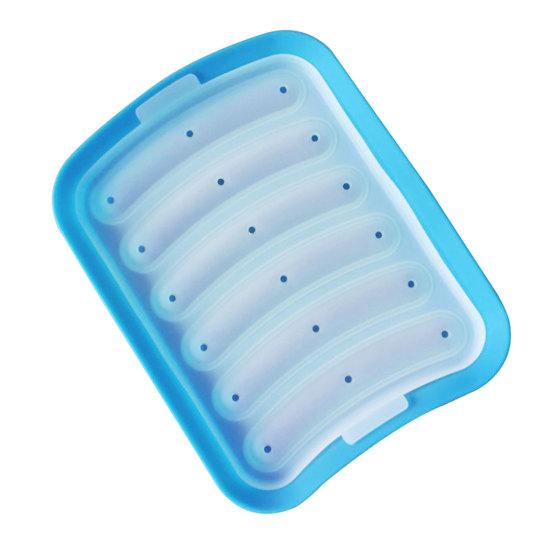 Mould Food Grade Easy To Release Thickened Healthy Bake Silicone Sausage Mold with Lid Baby Supplement Food