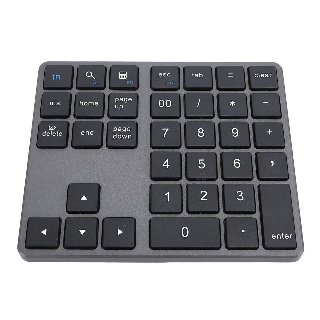 35 Keys Numeric Keyboard with Receiver 2.4G Wireless BT5.0 BT3.0 Number Keypad for OS X Laptop