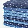 Летняя тонкая хлопковая джинсовая ткань с принтом в полоску бабочки и звезды для квилтинга, одежды, юбки, DIY ручной работы, на полметра